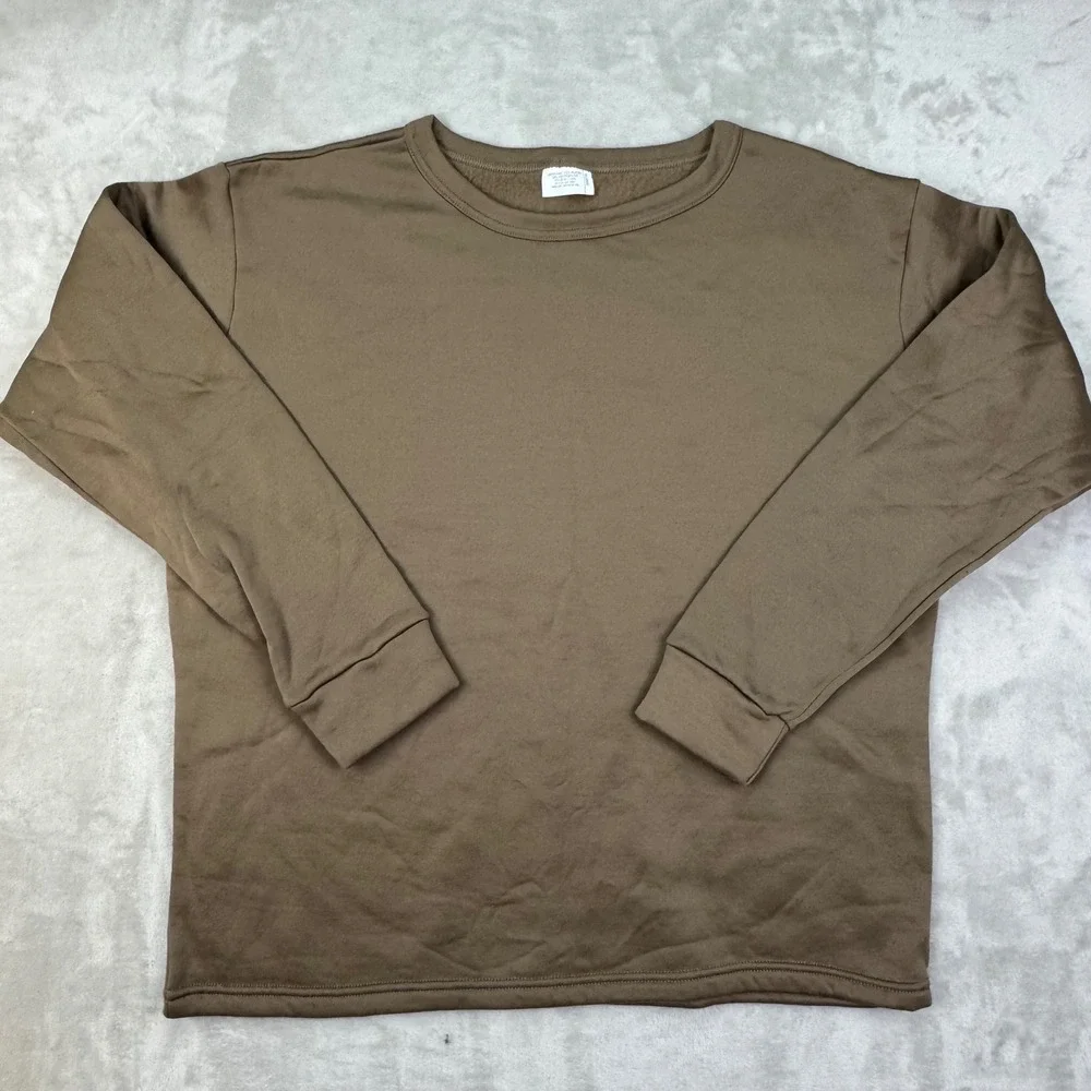 USGI Military Polypro Cold Weather Undershirt XL Brown ECWCS Polypropylene USA